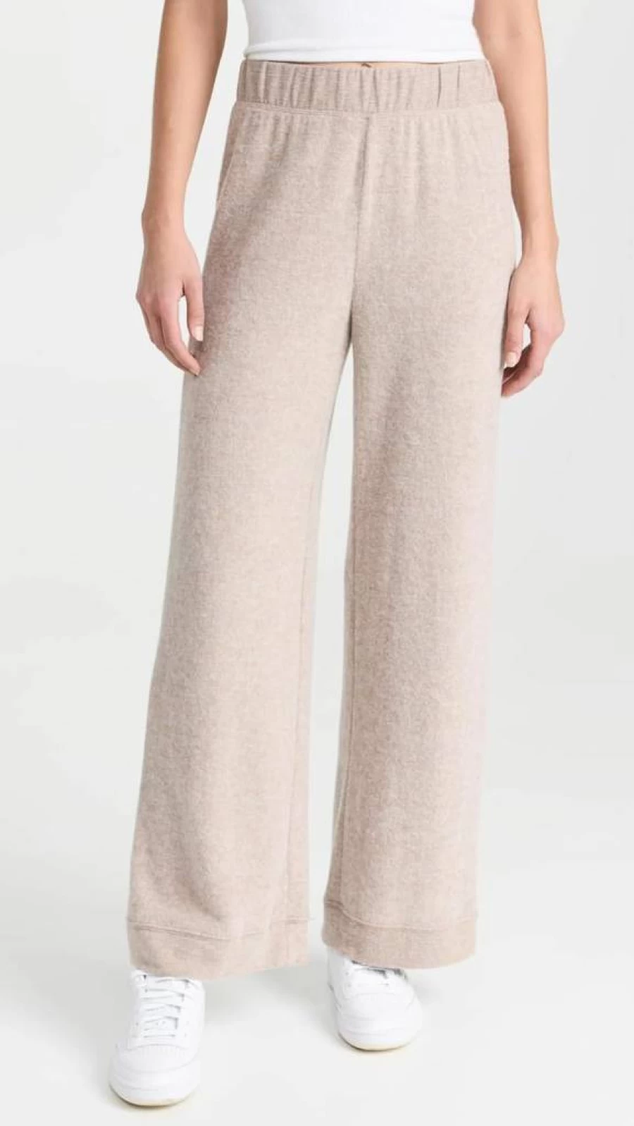 Z SUPPLY Women's Tessa High-Waist Fleece Sweatpants - Cozy Casual Lounge Pants