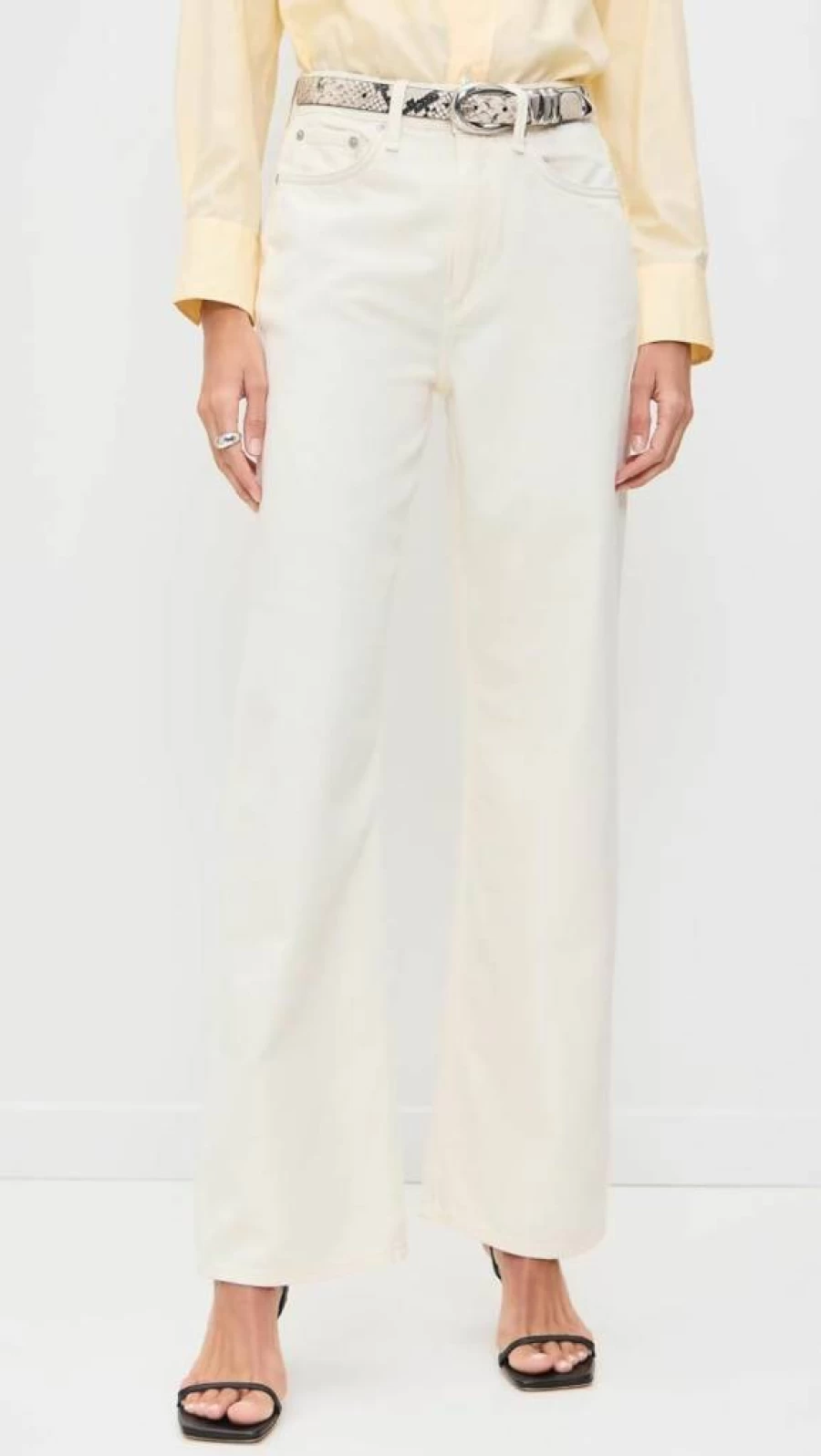 Rag & Bone Women's Featherweight Logan Jeans - Lightweight Comfort Stretch Denim Pants
