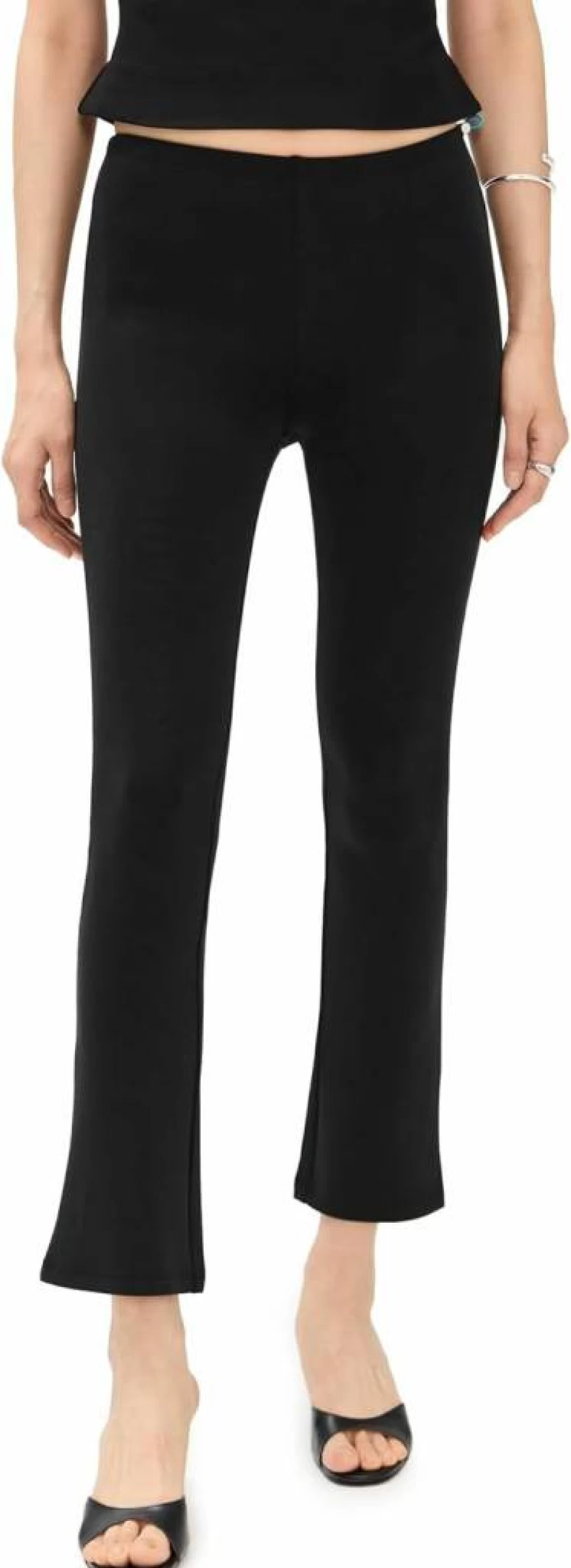 Miaou Women's Alia High-Waisted Wide-Leg Pants - Trendy Casual & Chic Trousers for Women