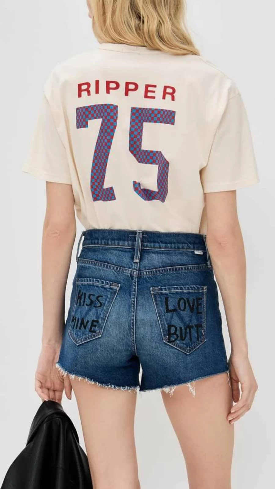 MOTHER Women's The Dodger Distressed Denim Shorts