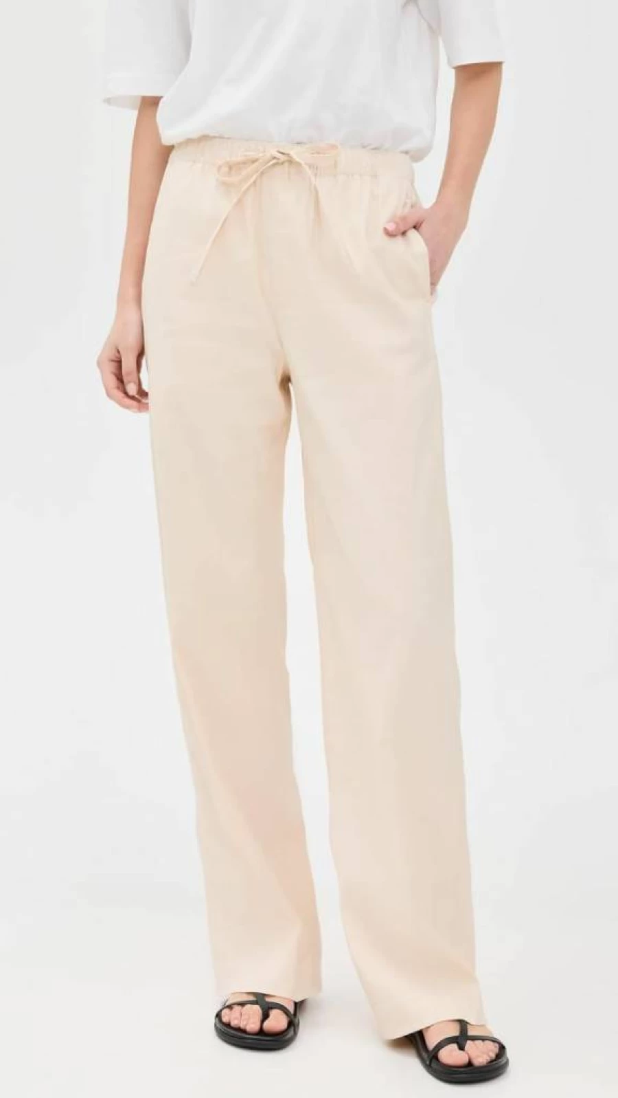 Rag & Bone Women's Logan Linen Beach Pants | Lightweight Summer Casual Trousers