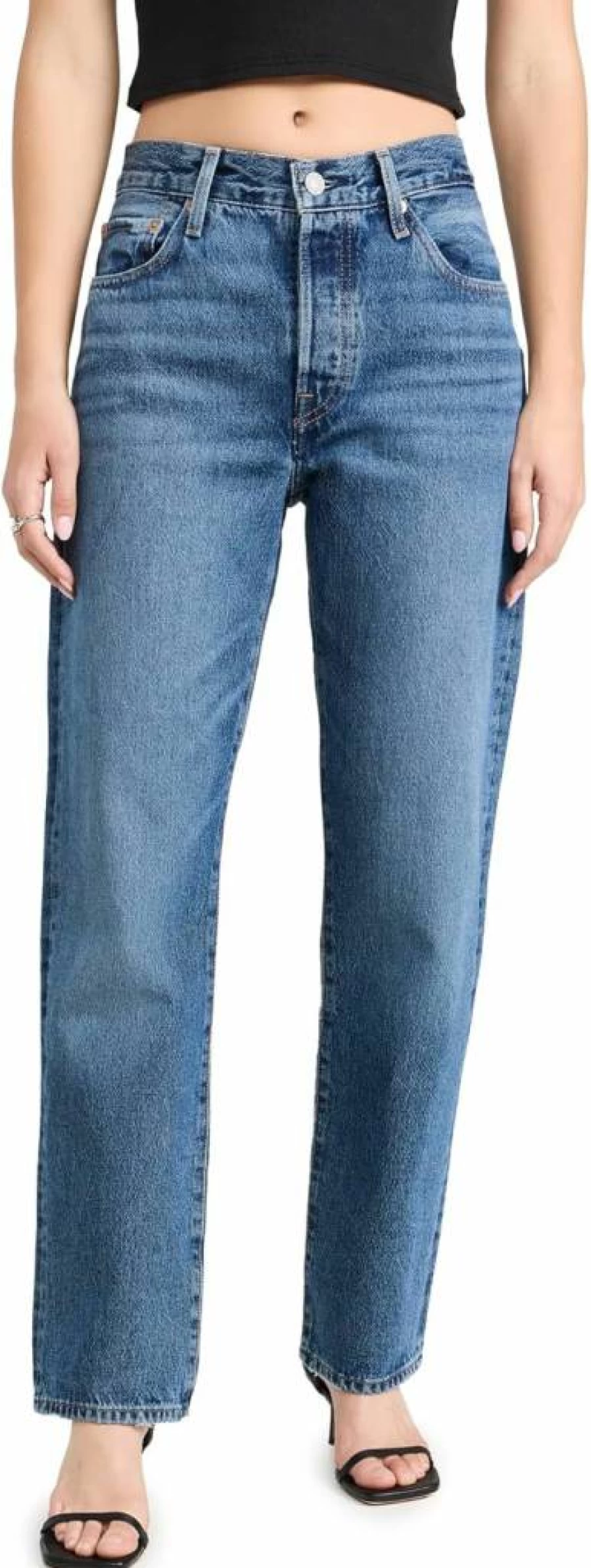 Levi's Women's 501 '90s High Rise Straight Leg Jeans Classic Vintage Denim