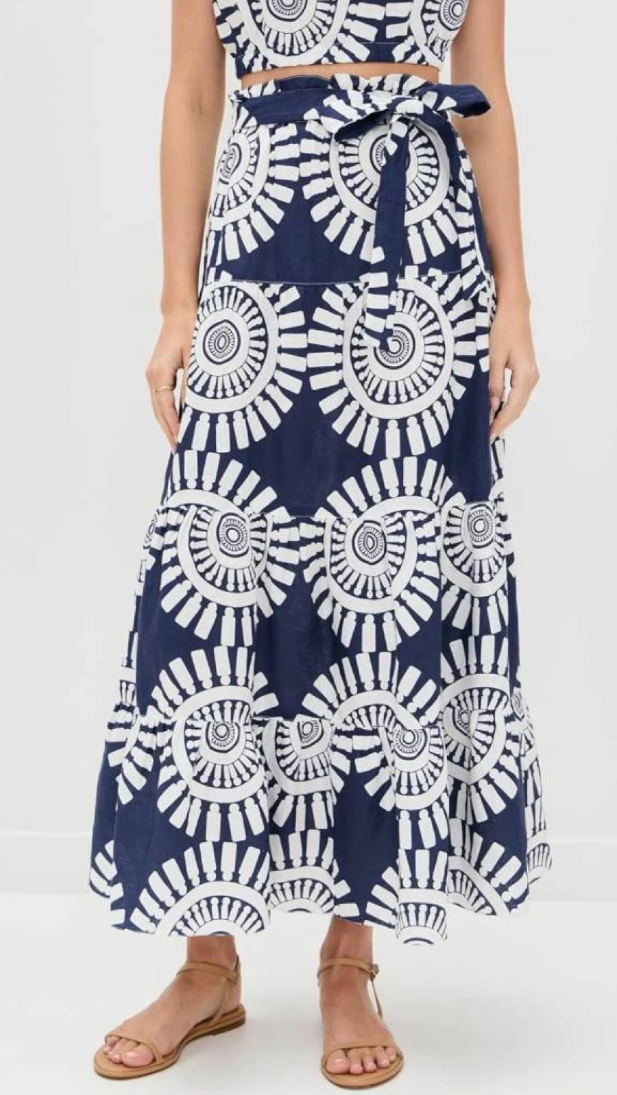 lemlem Women's Sanaa Skirt – Boho Chic Printed Midi Skirt for Women