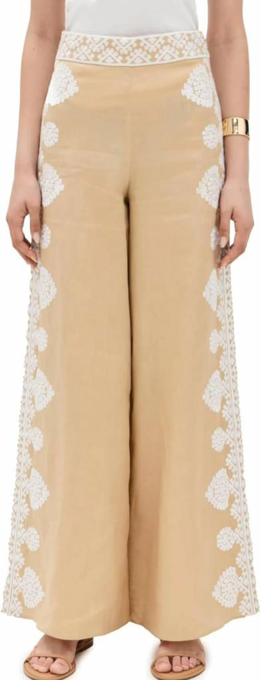 Figue Women's Noemie Pants - Premium High-Waisted Wide Leg Trousers for Women