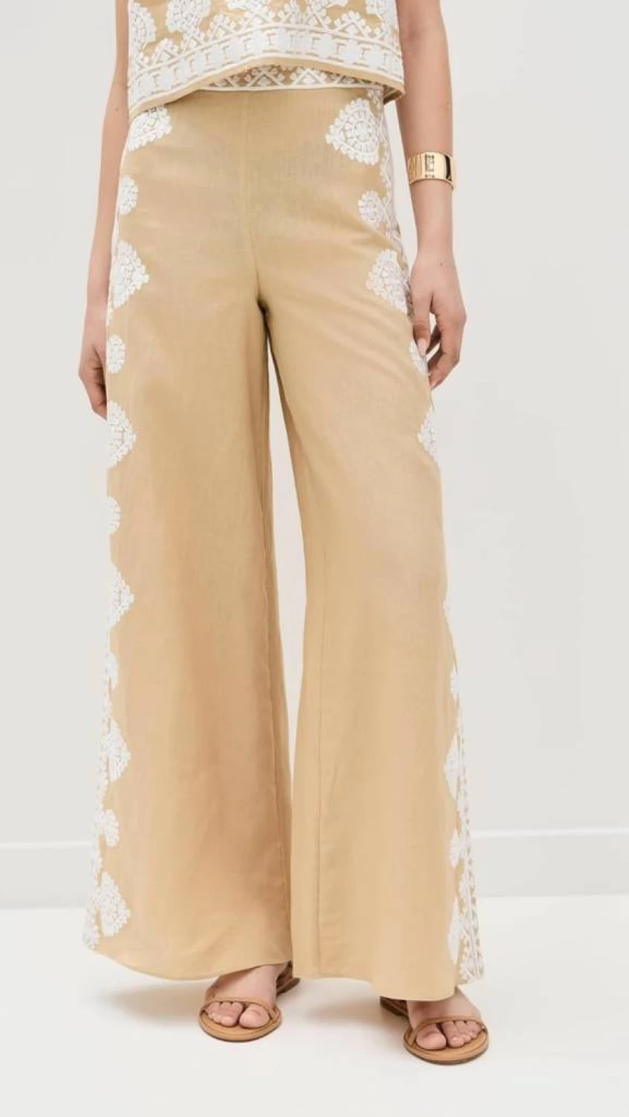 Figue Women's Noemie Pants - Premium High-Waisted Wide Leg Trousers for Women