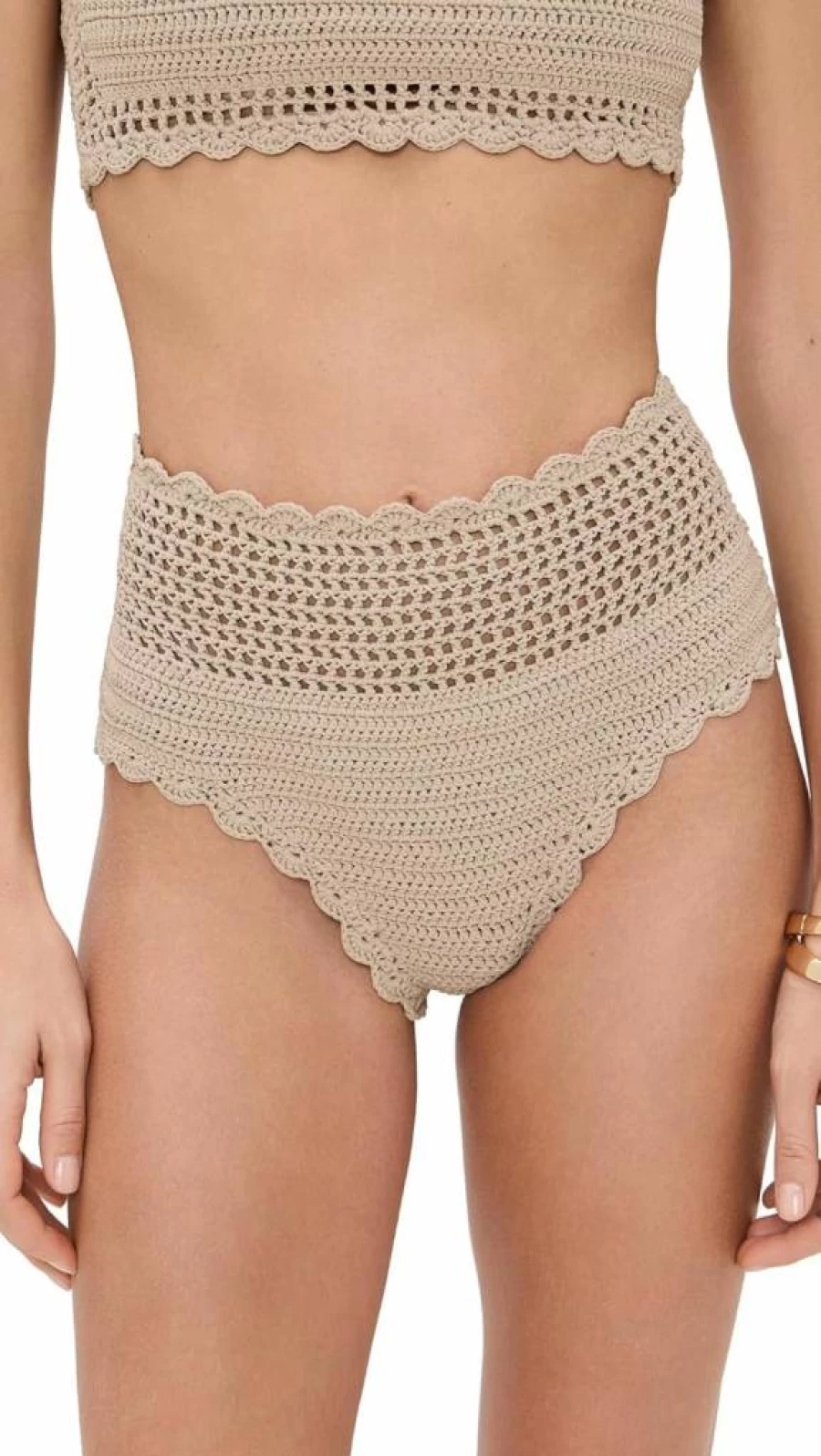 Beach Riot Women's Wyatt High-Waisted Bikini Bottoms - Trendy Swimwear for Women