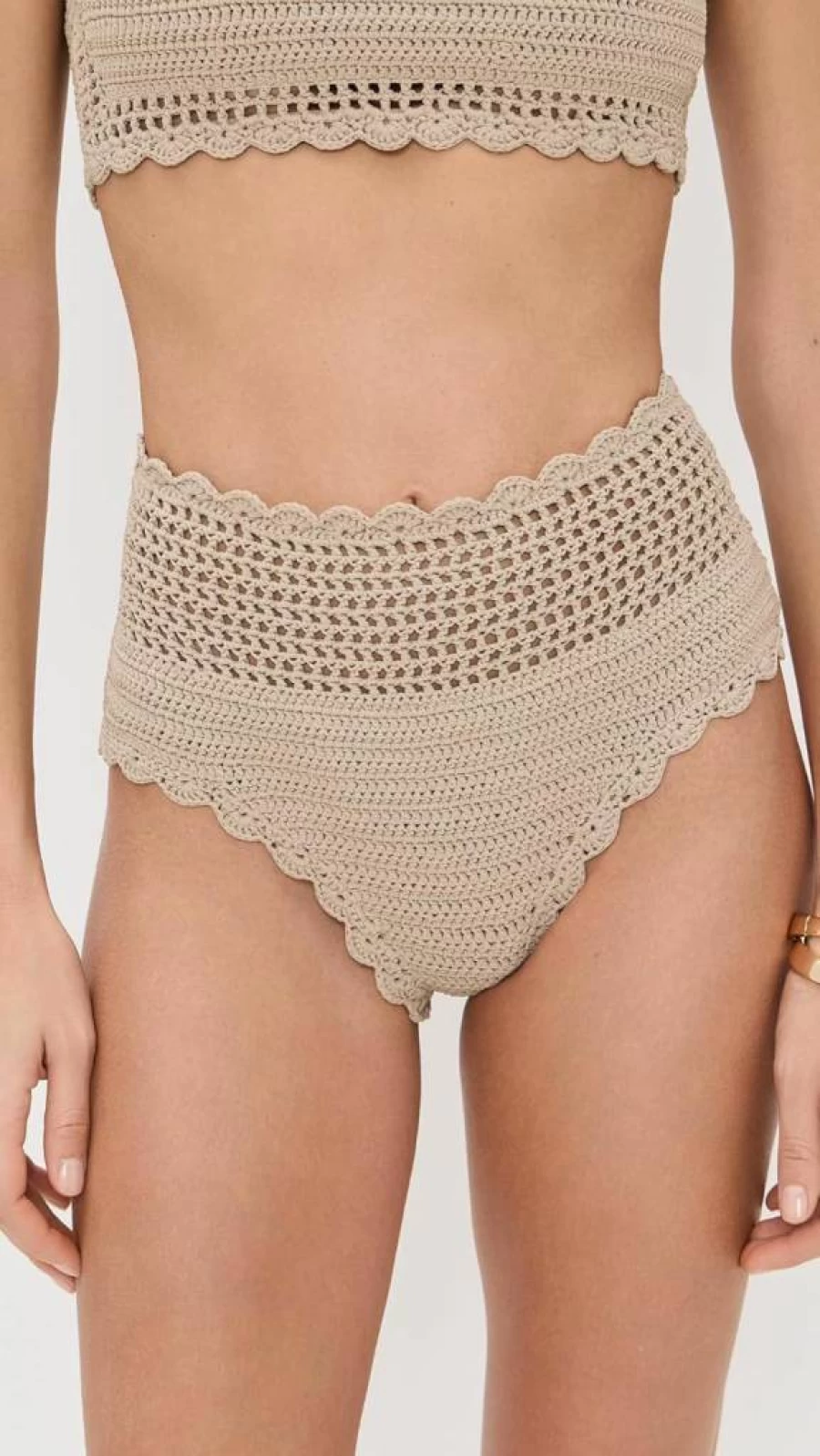 Beach Riot Women's Wyatt High-Waisted Bikini Bottoms - Trendy Swimwear for Women