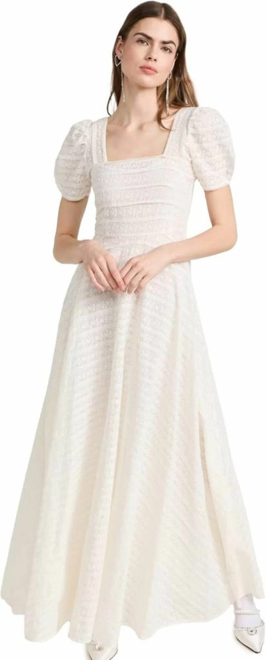 LOVESHACKFANCY Women's Ryan Floral Dress - Boho Chic Mini Dress with Ruffles