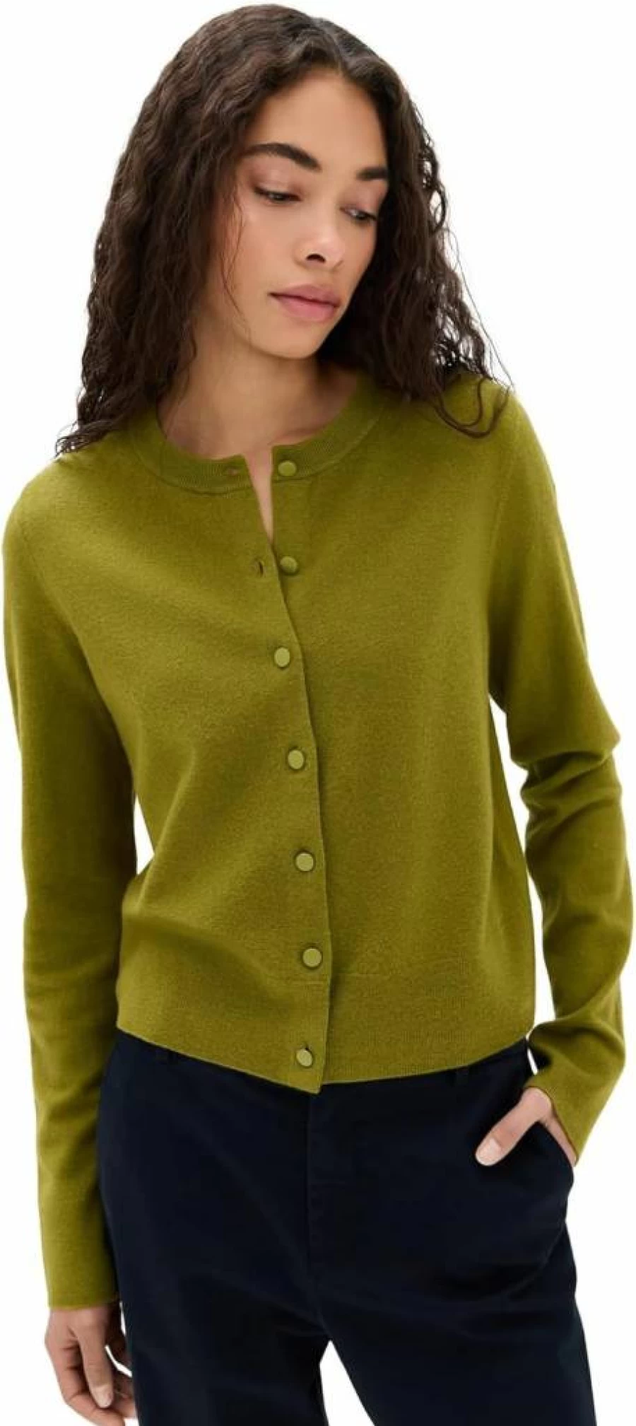 Vince Women's Half Moon Tipped Cardigan Sweater - Elegant Knit Top for Women