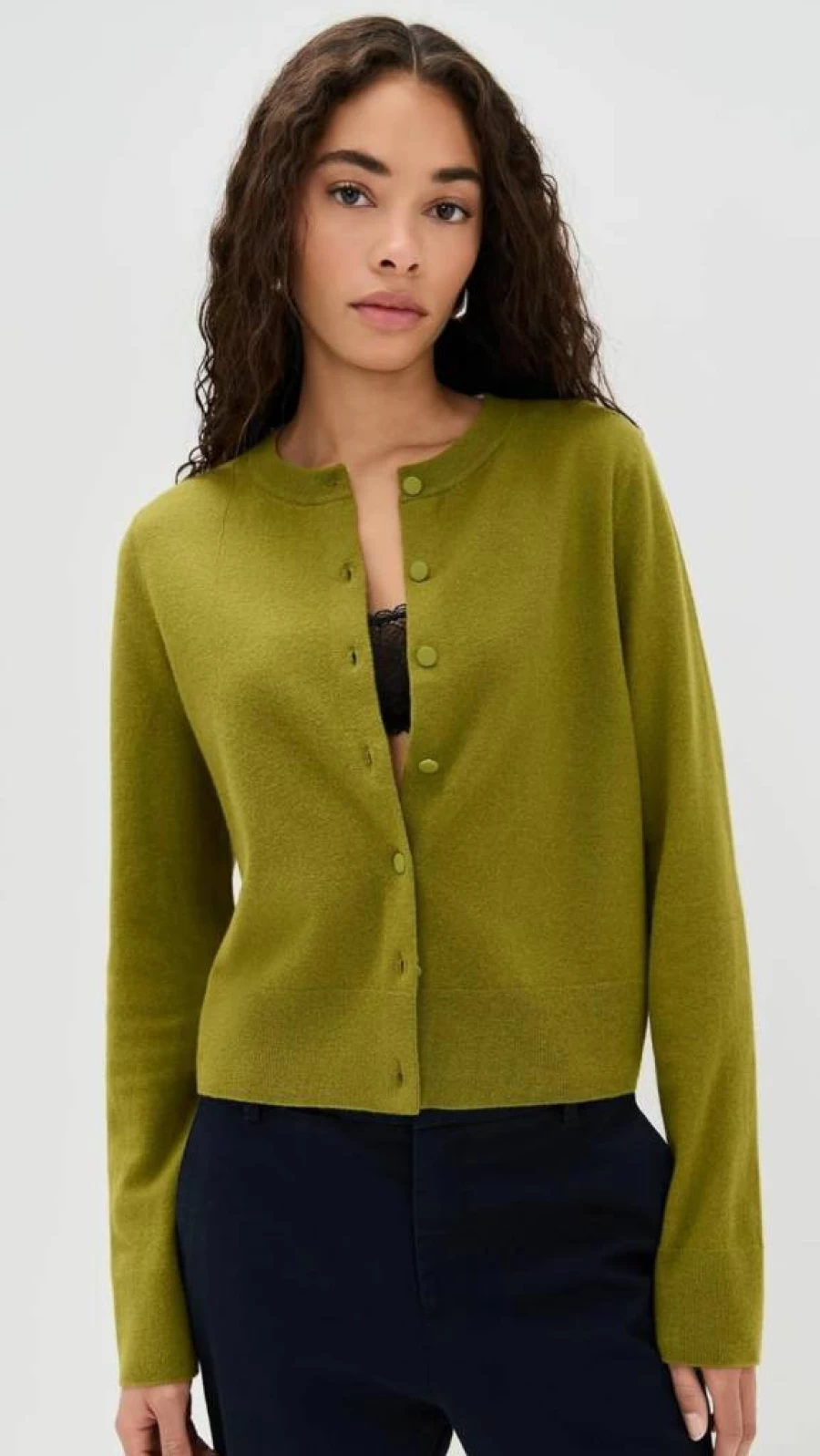 Vince Women's Half Moon Tipped Cardigan Sweater - Elegant Knit Top for Women