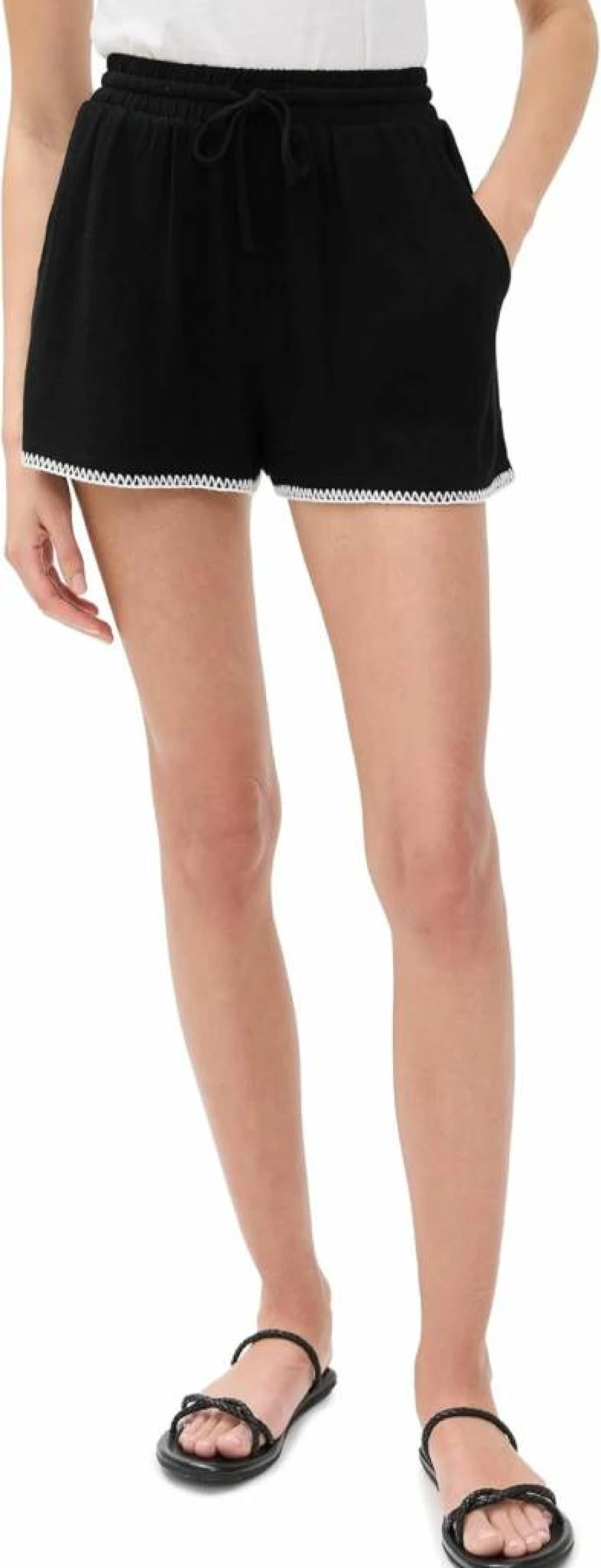 4TH & RECKLESS Women's Kenna High-Waisted Denim Shorts - Vintage Blue Distressed Casual Summer Shorts