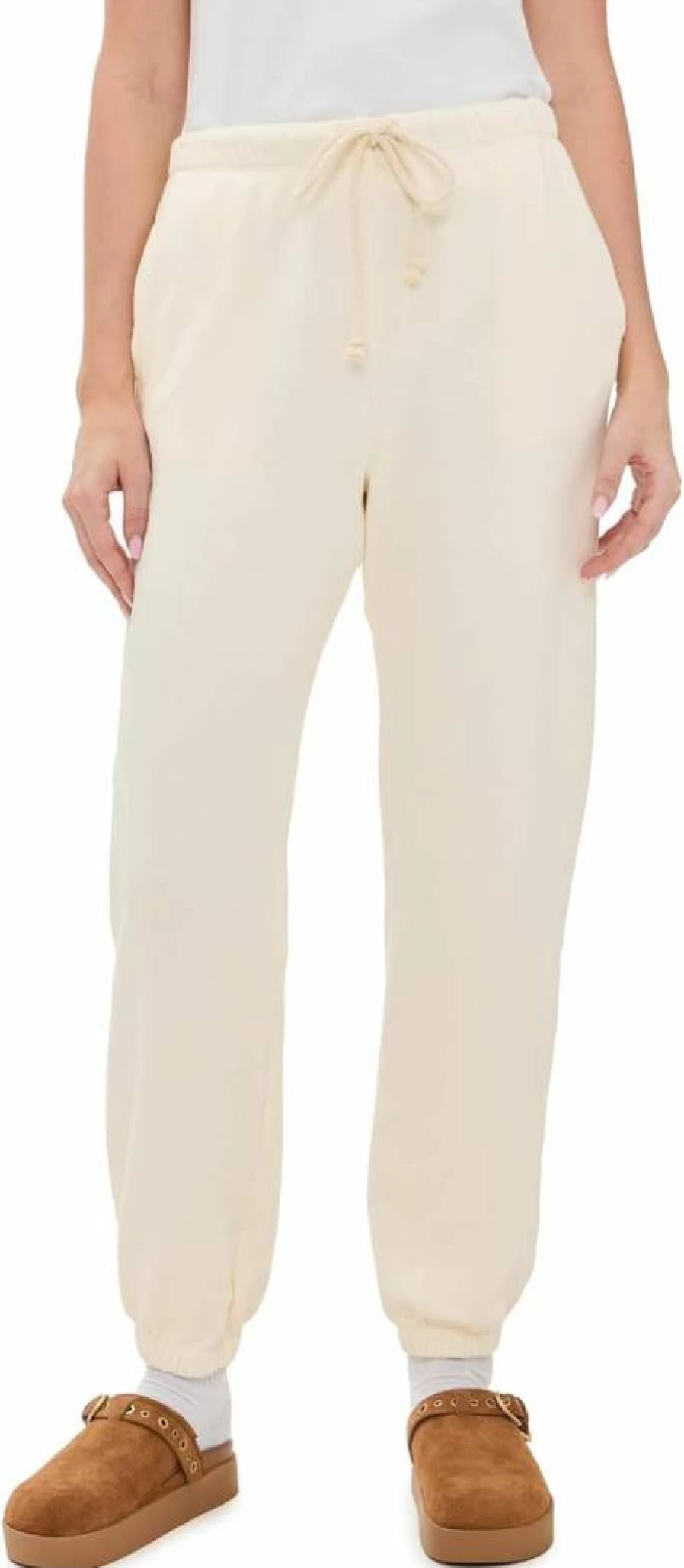 DONNI. Women's Eco-Friendly Terry Cloth Sweatpants - Sustainable Comfort Lounge Pants