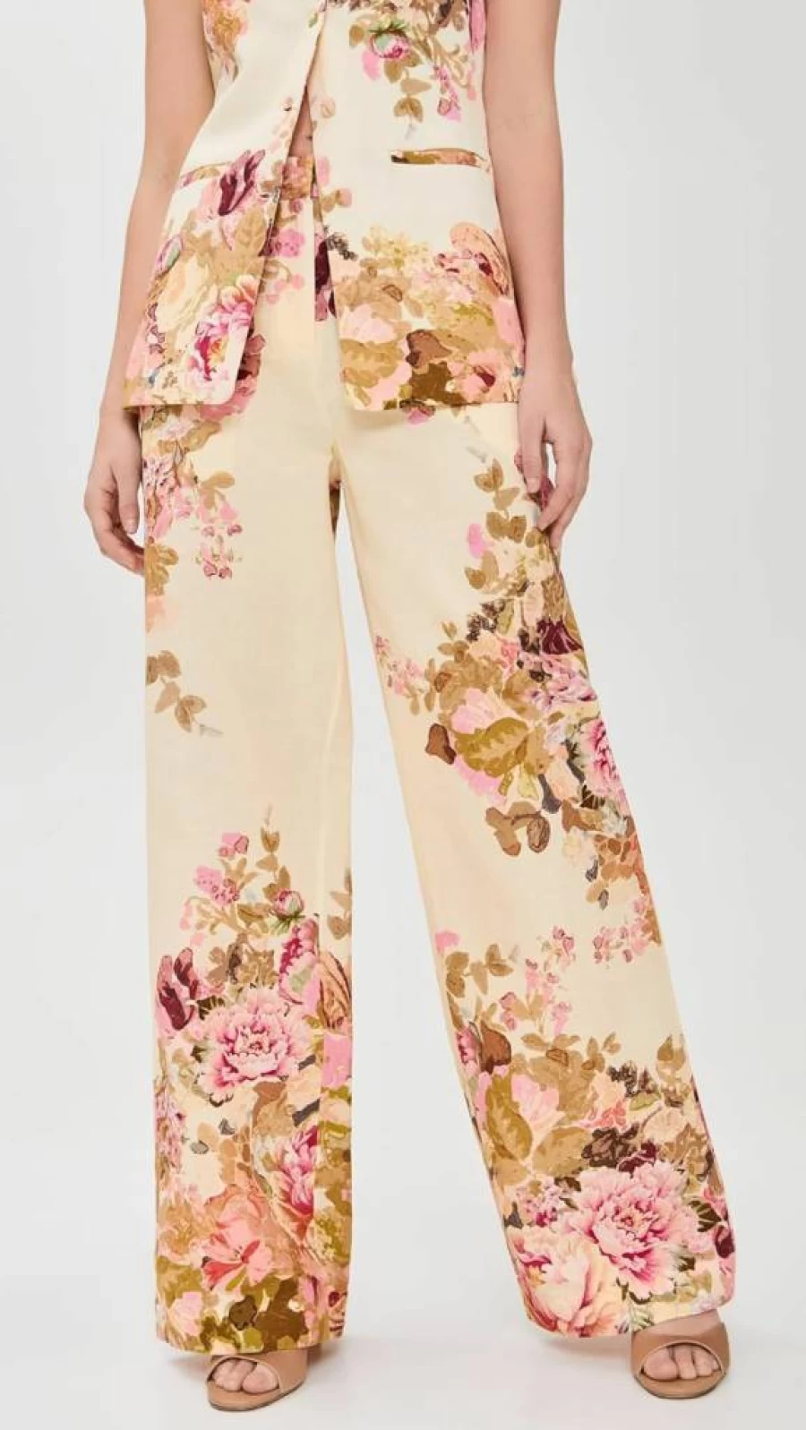 Hemant and Nandita Women's High-Waist Flared Pants - Elegant Bootcut Trousers for Women