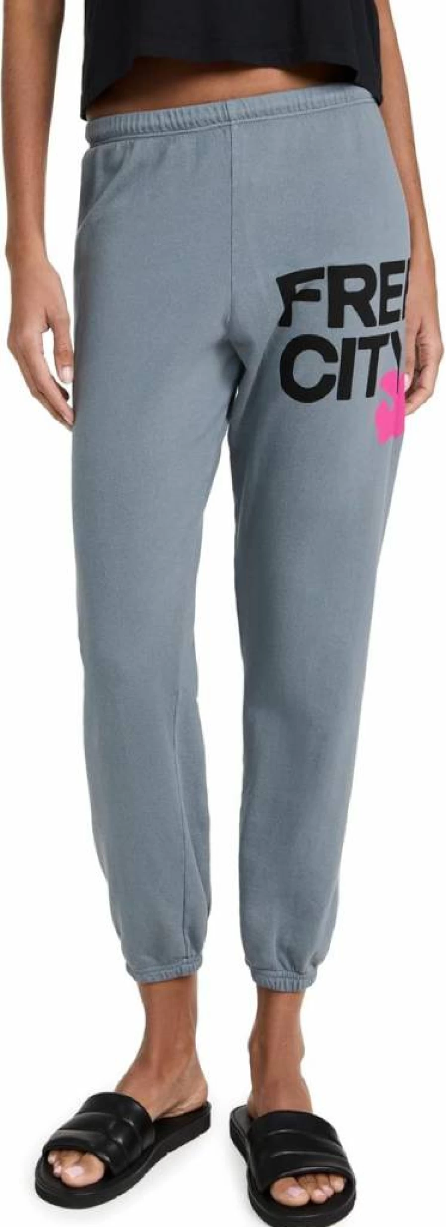 FREECITY Women's High-Waisted Casual Sweatpants - Soft Lounge Pants for Comfort & Style