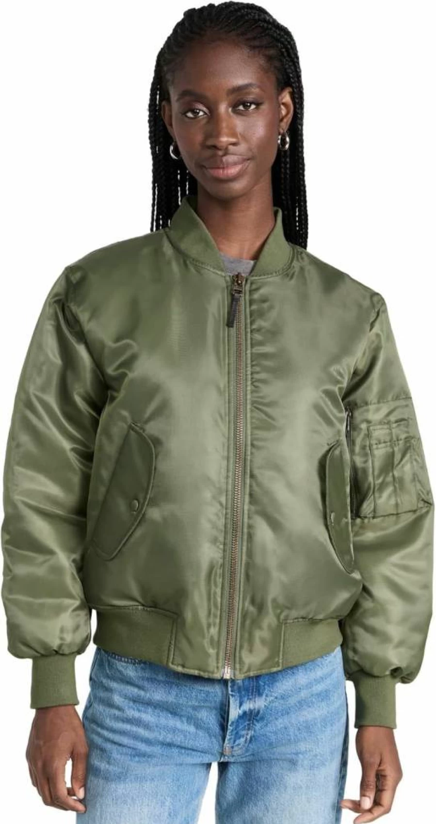 ANINE BING Women's Leon Bomber Jacket | Lightweight Casual Outerwear Coat