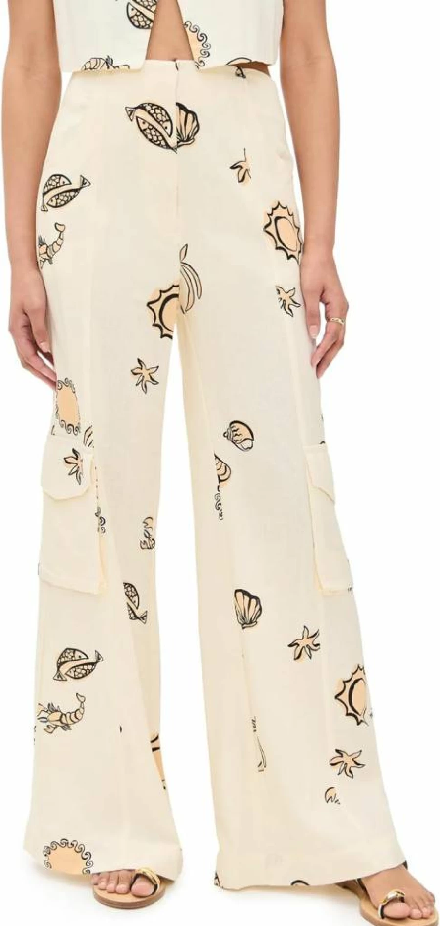 Women's Low Tide Print Pants by Dress To – Stylish Beachwear & Casual Comfort