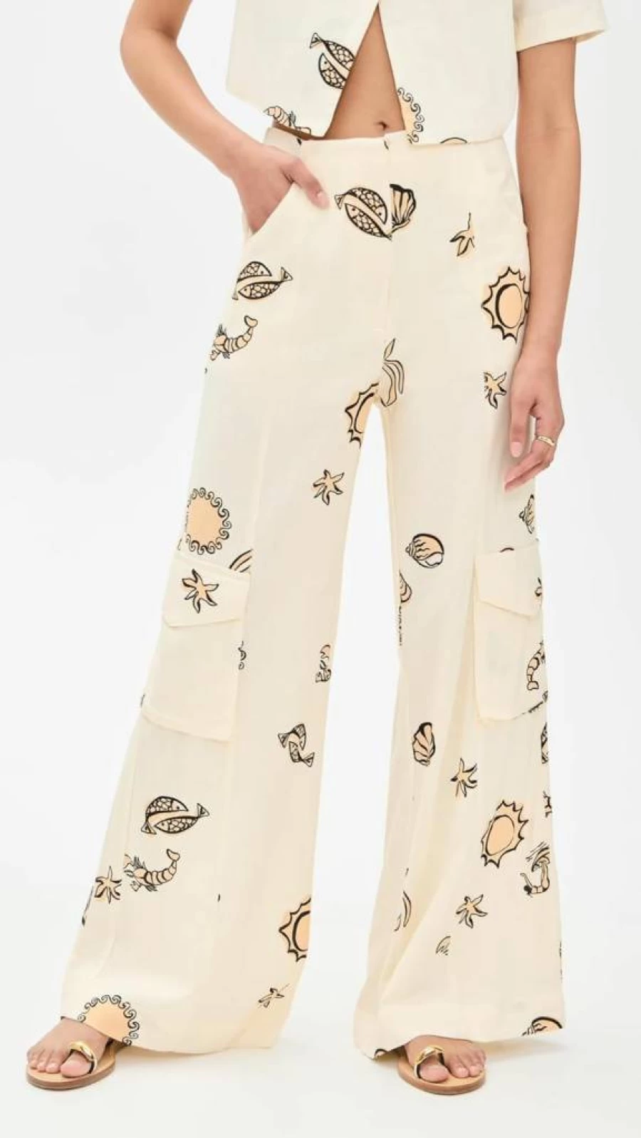Women's Low Tide Print Pants by Dress To – Stylish Beachwear & Casual Comfort