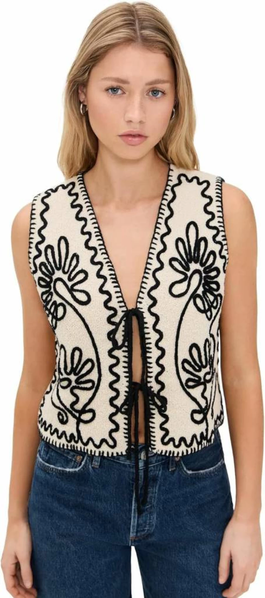 Line & Dot Women's Maris Vest - Stylish Casual Sleeveless Top for Everyday Wear