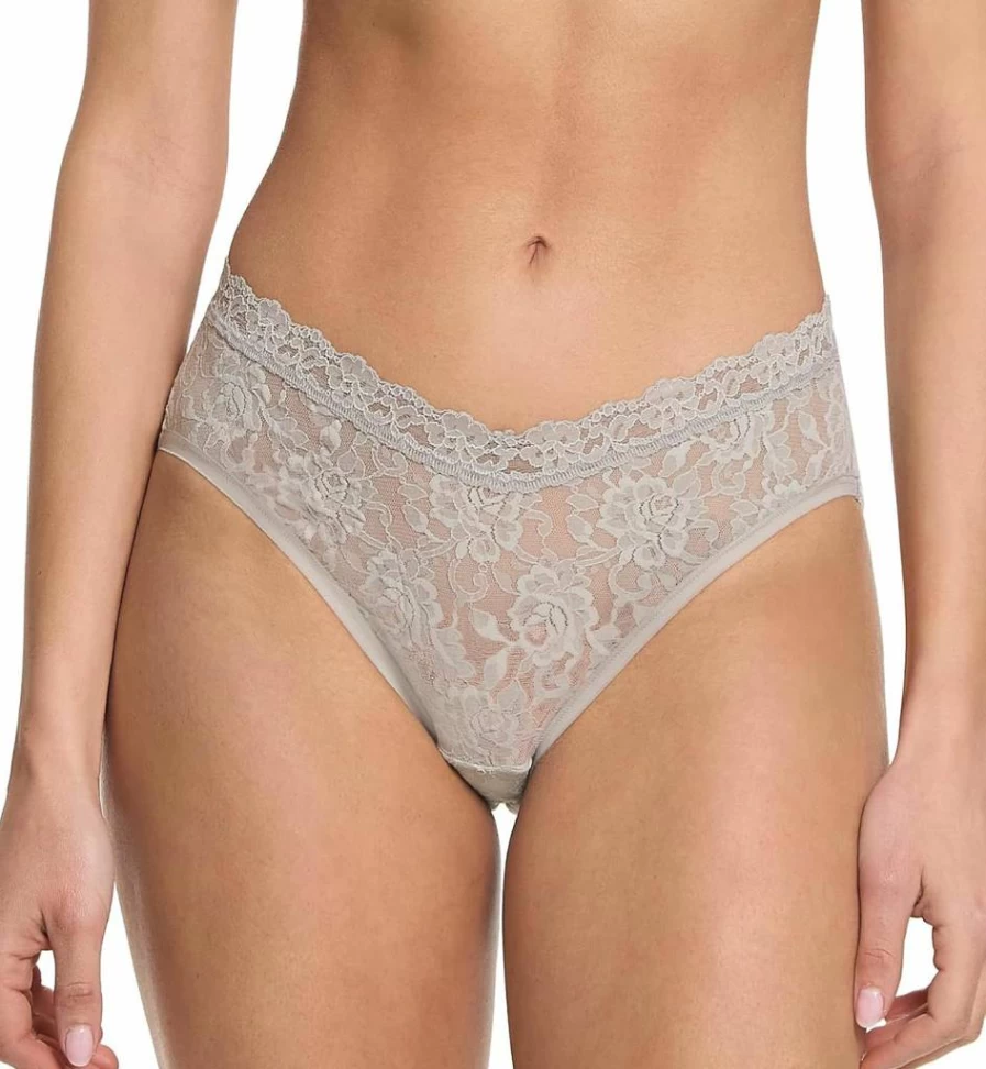 Hanky Panky Women's High Cut Lace V-Front Briefs - Signature Comfort & Sexy Design