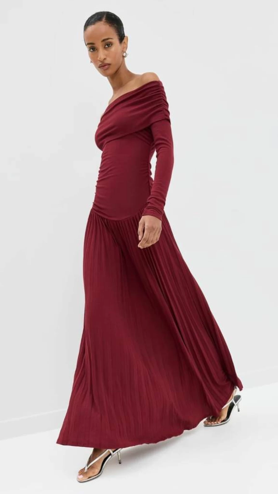 Lioness Women's Bohemian Long Sleeve Maxi Dress - Flowy Field Of Dreams Elegant Evening Gown
