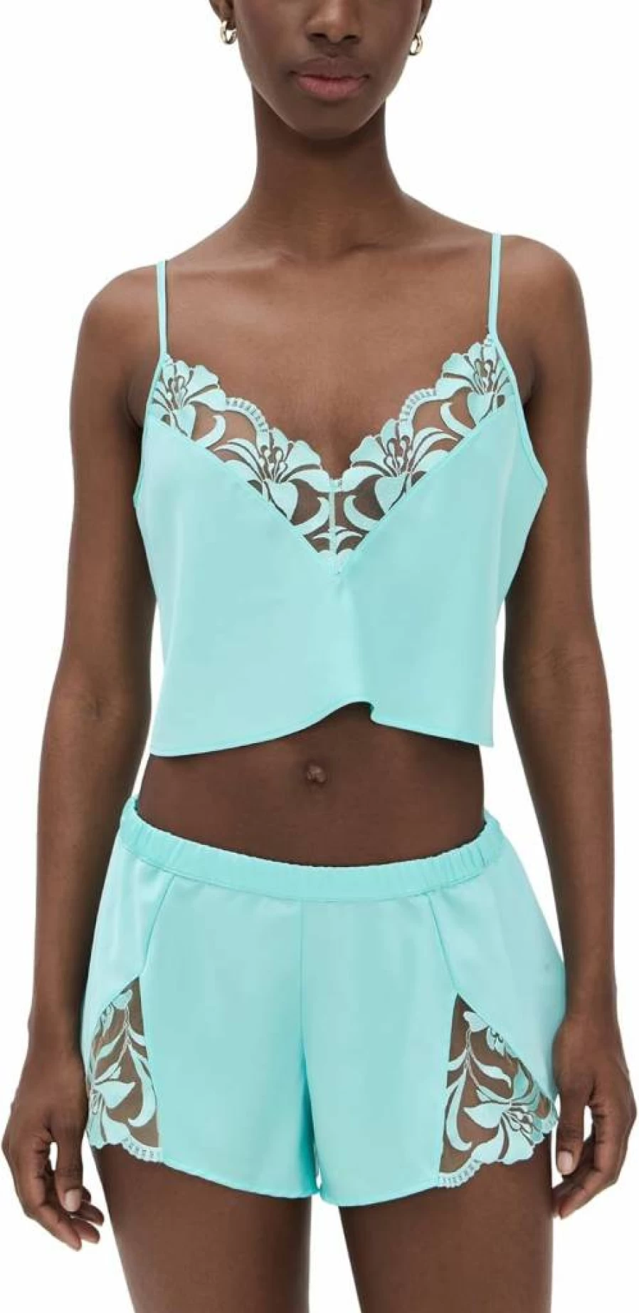 Bluebella Leonora Women's Satin Cami & Shorts Set - Luxury Lingerie Sleepwear