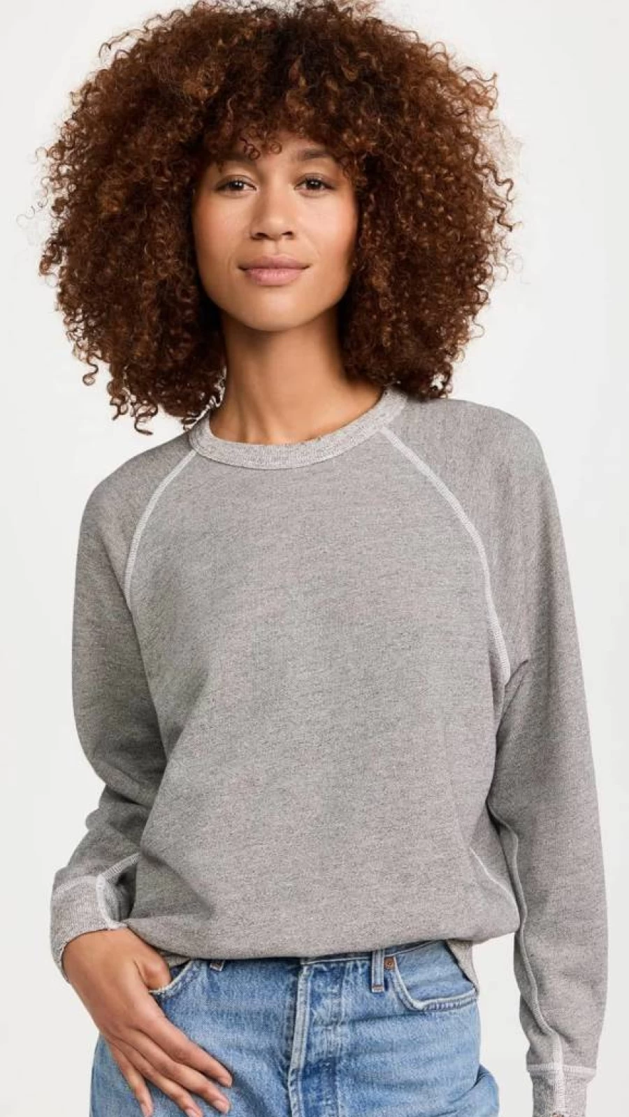 THE GREAT Women's College Sweatshirt - Vintage Inspired Comfort Fit Pullover