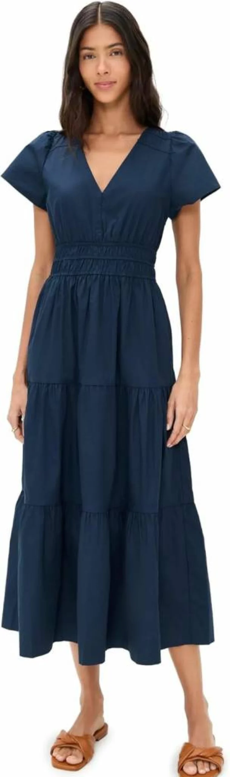 Marea Women's Annabelle Navy Blue Sleeveless Casual Dress Size S