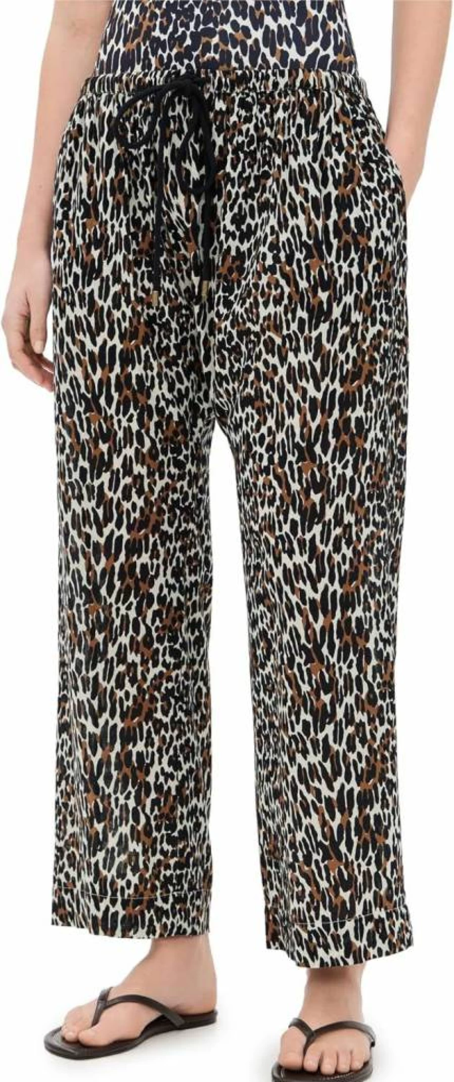 THE GREAT Women's The Reef Pants - High-Waisted Wide-Leg Casual Trousers