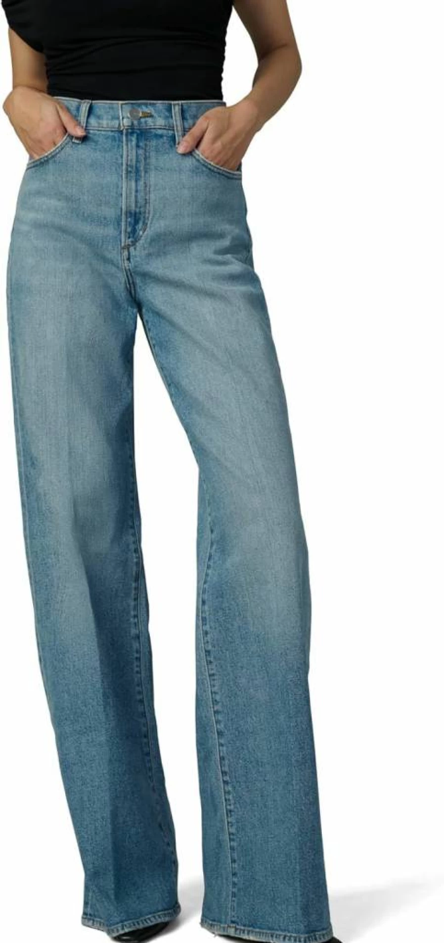 Joe's Jeans Women's Mia Petite High Rise Wide Leg Denim Pants