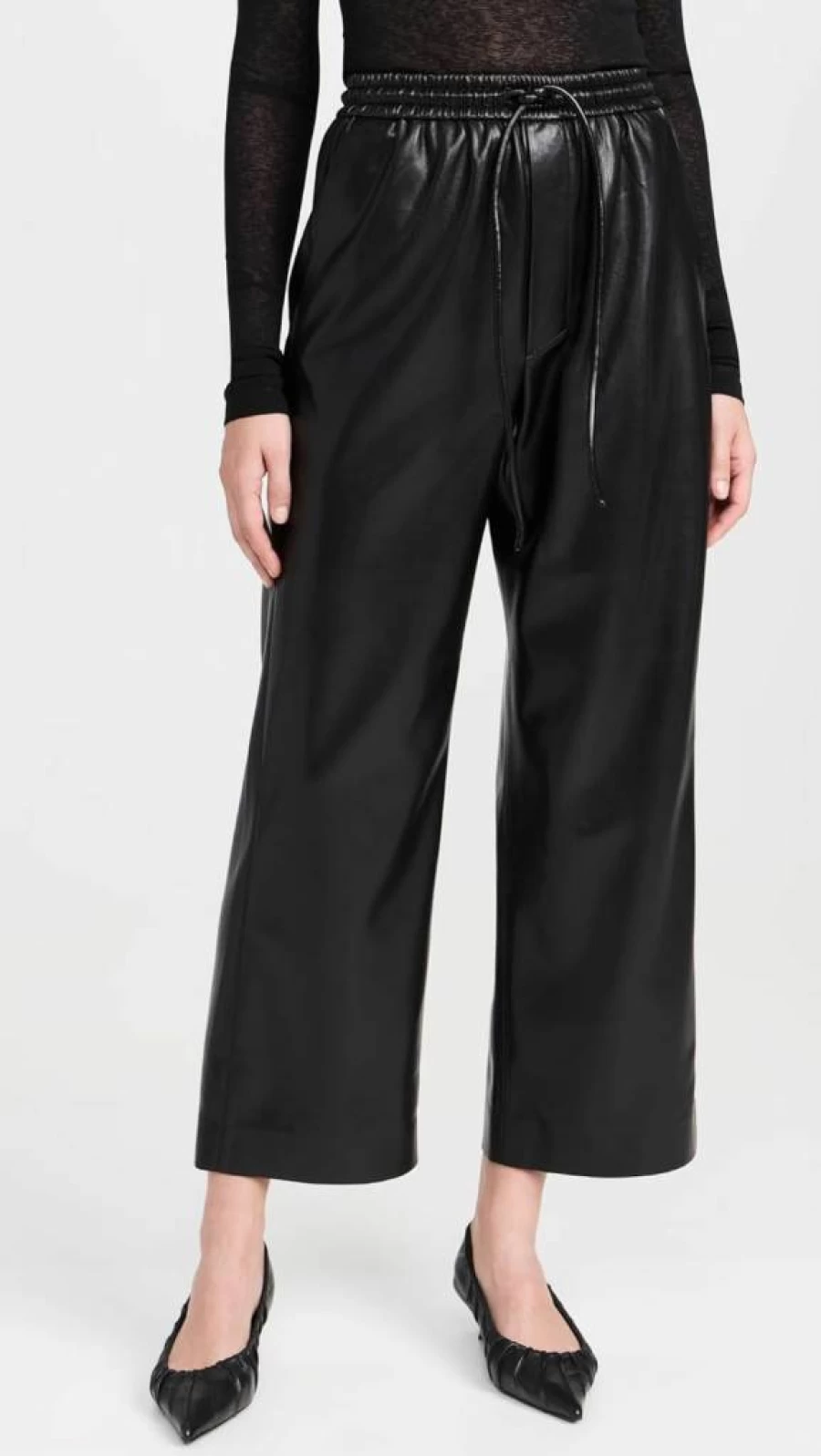 Nanushka Women's Odessa Pants - Stylish High-Waisted Wide Leg Trousers for Fashionable Outfits