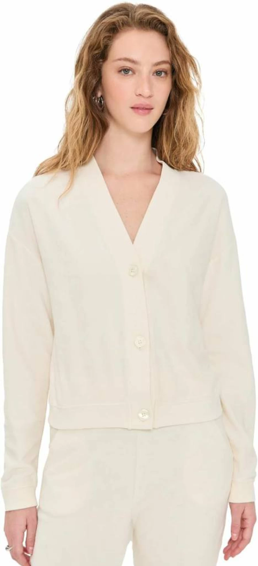 KULE Women's Terry Bay Cardigan - Soft Cotton Knit Sweater for Women