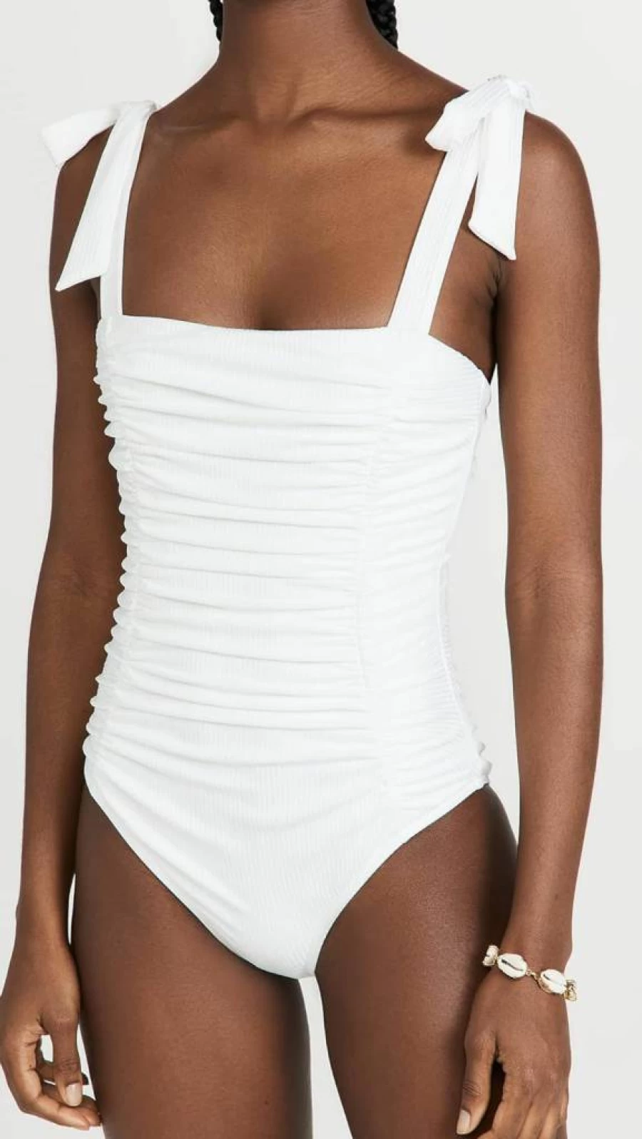 MINKPINK Women's Constance Ruched One Piece Swimsuit - Sexy Tummy Control Bathing Suit for Women