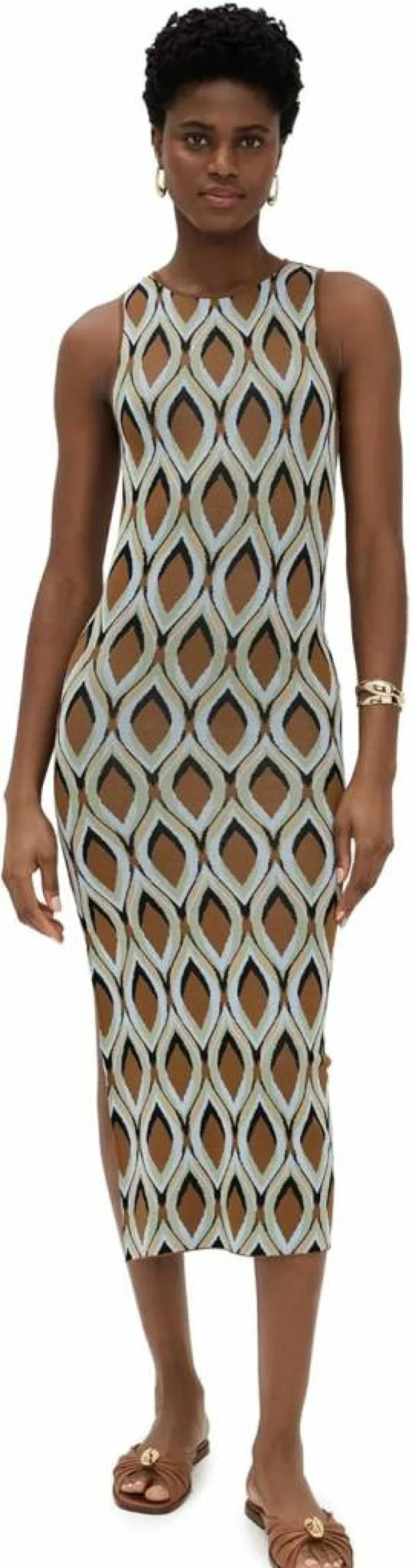 Misa Women's Nakia Flowy Summer Dress - Elegant Boho Chic Maxi Dress for Beach and Casual Wear