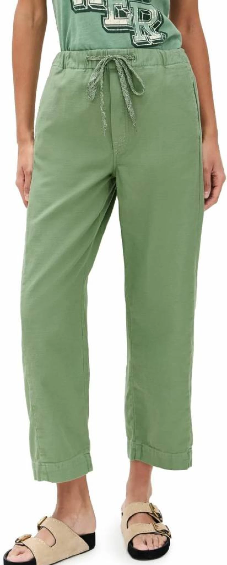 MOTHER Women's High-Rise Ankle Pants - Slim Fit Cropped Trousers for Women