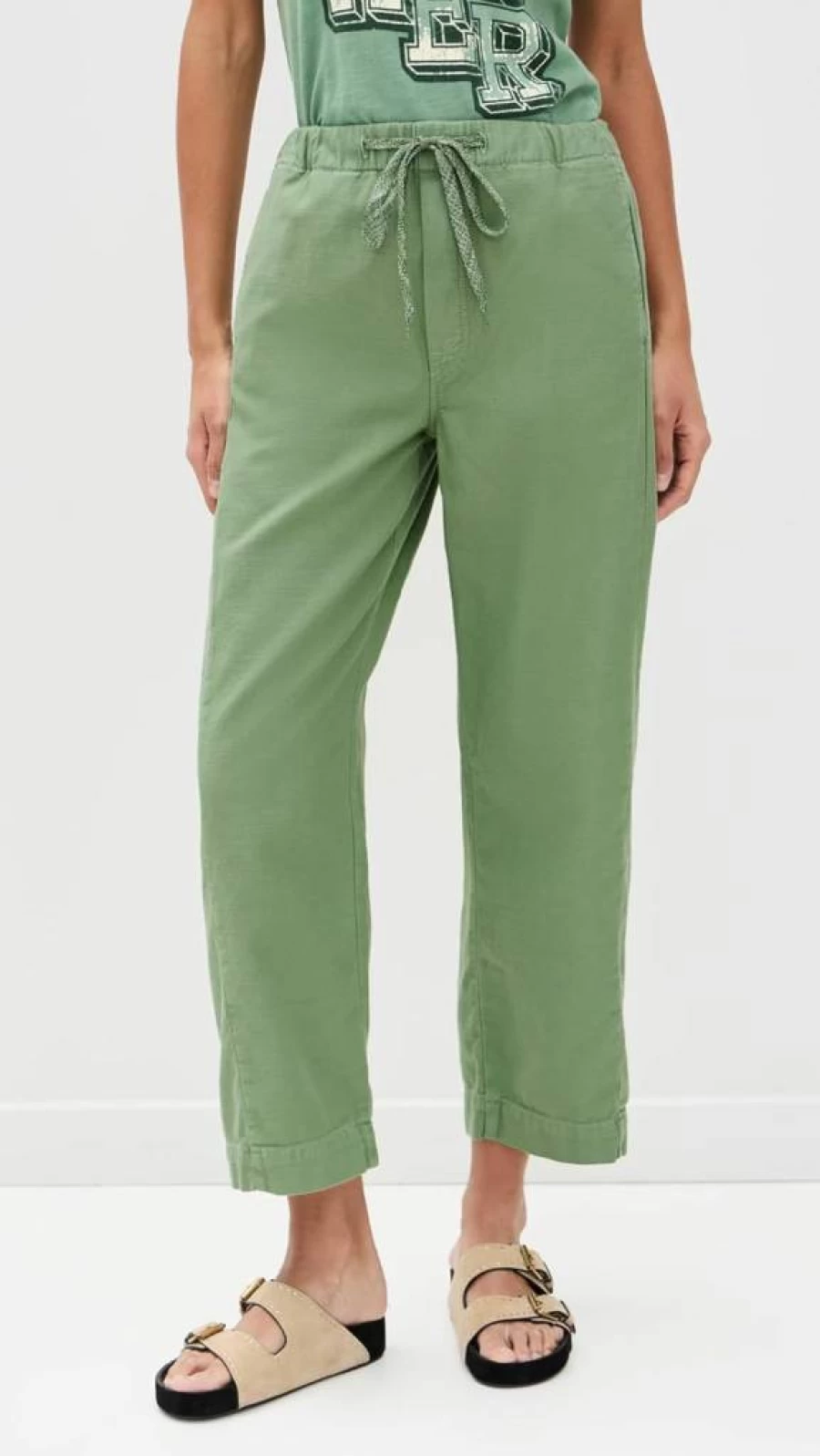 MOTHER Women's High-Rise Ankle Pants - Slim Fit Cropped Trousers for Women