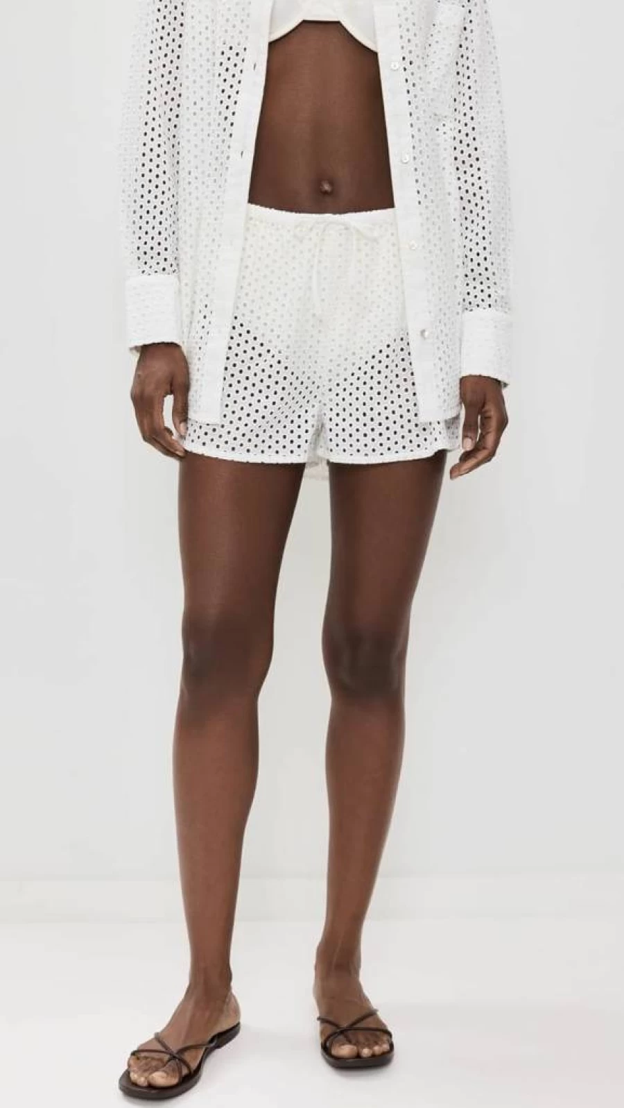 Solid & Striped Women's Nancy High-Waisted Striped Shorts - Casual Summer Beach Shorts