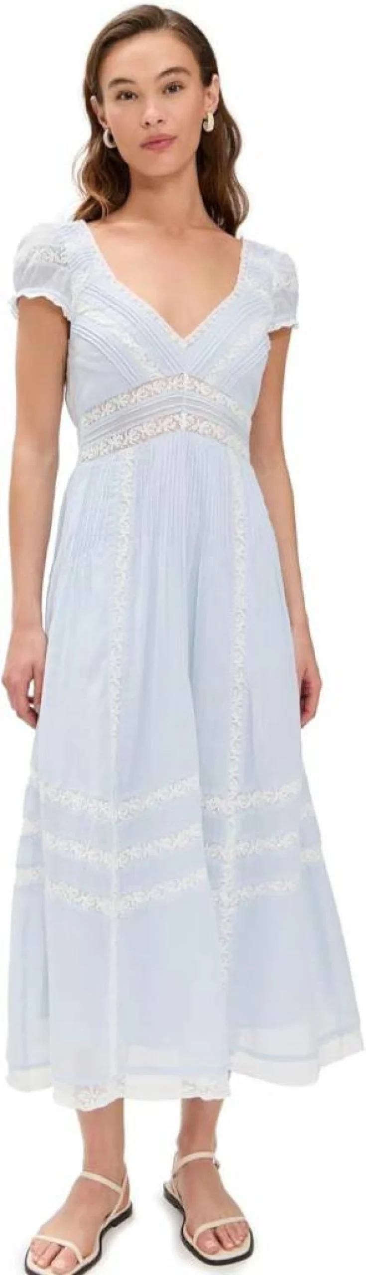 LOVESHACKFANCY Women's Suvi Floral Printed Summer Dress - Boho Chic Mini Dress with Ruffles