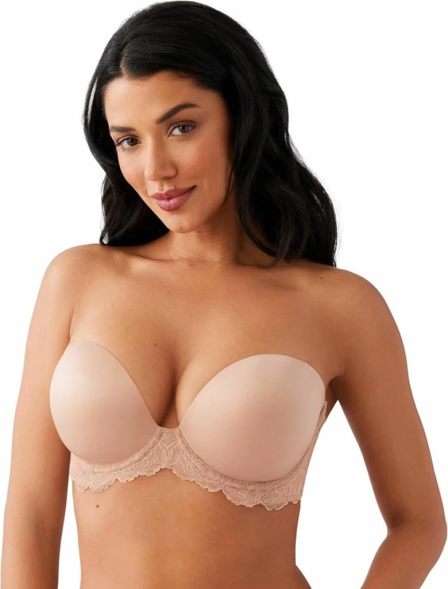 Wacoal Women's Strapless Push Up Bra - Self-Adhesive Comfort & Lift for All-Day Wear