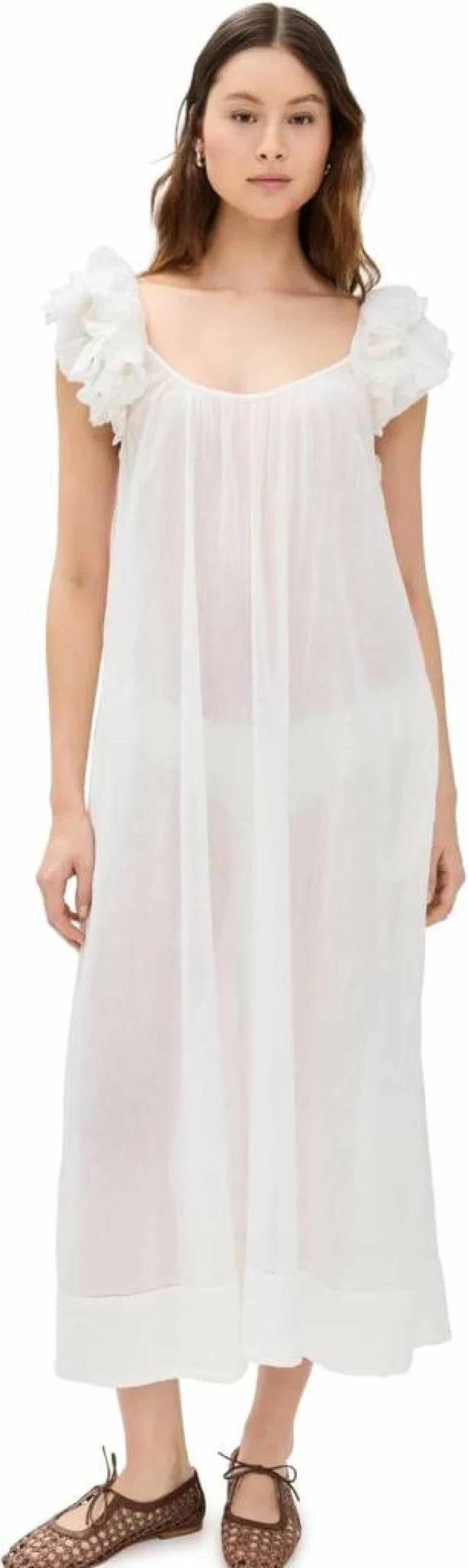 The Great Women's Ruffle Cover-Up: Stylish Beachwear by THE GREAT