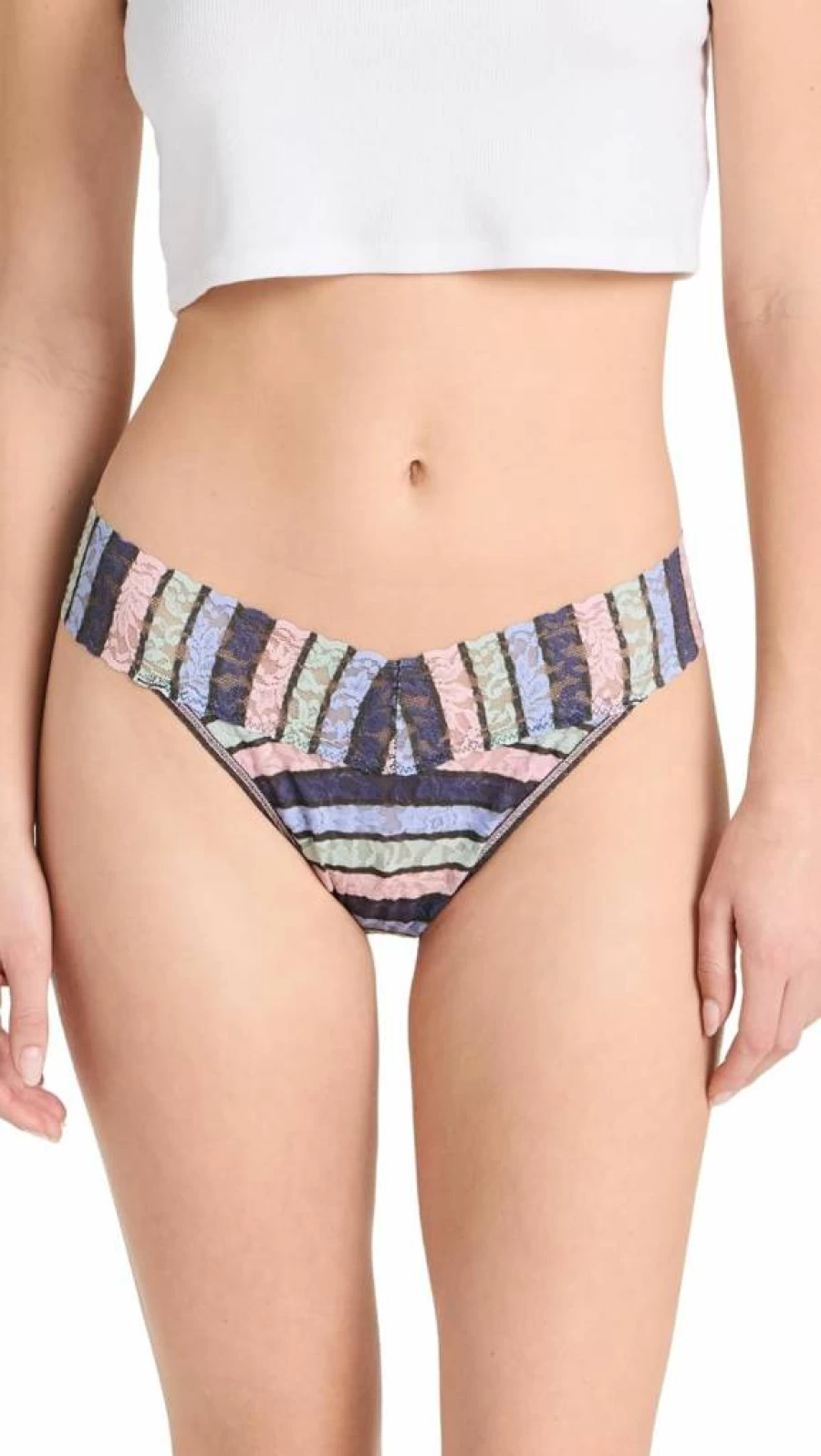 Hanky Panky Original Rise Signature Lace Thong for Women - Comfortable One Size Fits 4-14