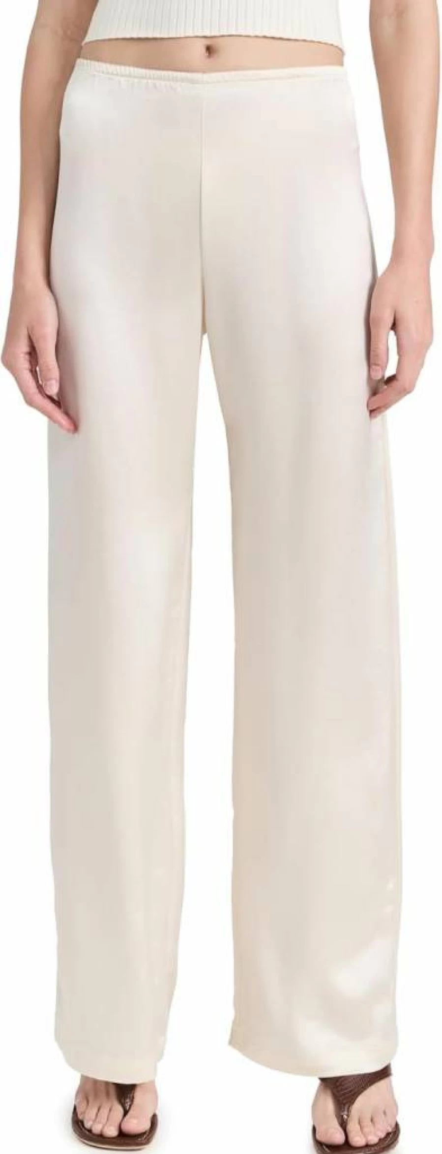Leset Women's Wide Leg Barb Pants - Comfortable High-Waisted Trousers for Casual Wear