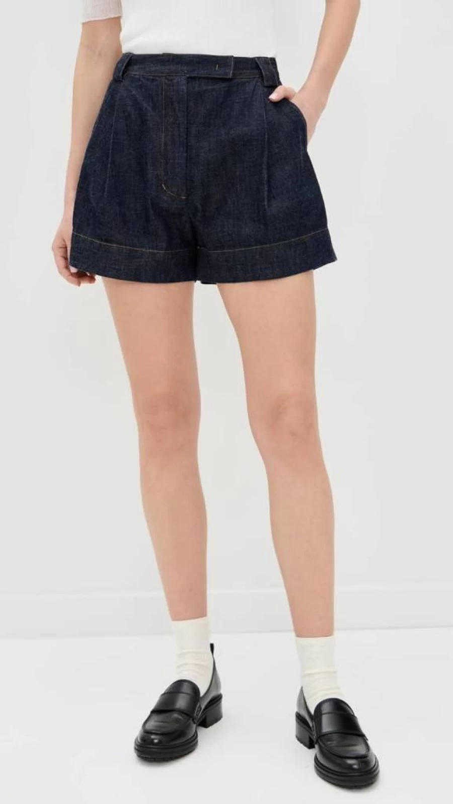 Rachel Comey Women's Leo Shorts - High-Waisted Casual Denim Shorts for Women