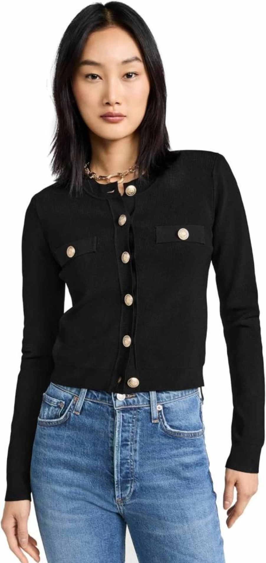 L'AGENCE Women's Toulouse Cashmere Cardigan - Luxury Knit Sweater for Women