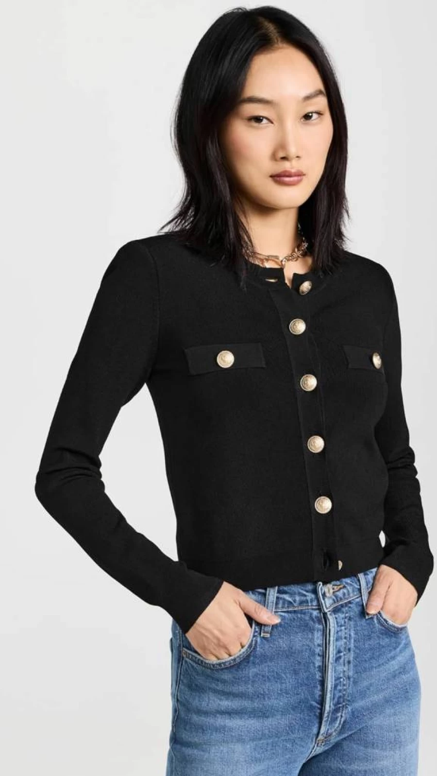 L'AGENCE Women's Toulouse Cashmere Cardigan - Luxury Knit Sweater for Women
