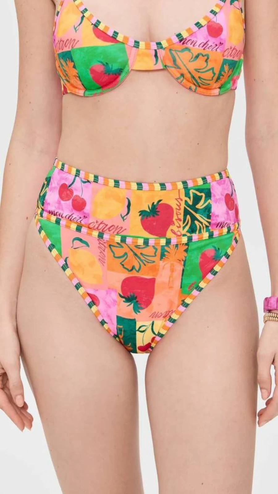 Beach Riot Women's Carlotta Bikini Bottoms | High-Waisted Swimwear for Women | Trendy Beach Essentials