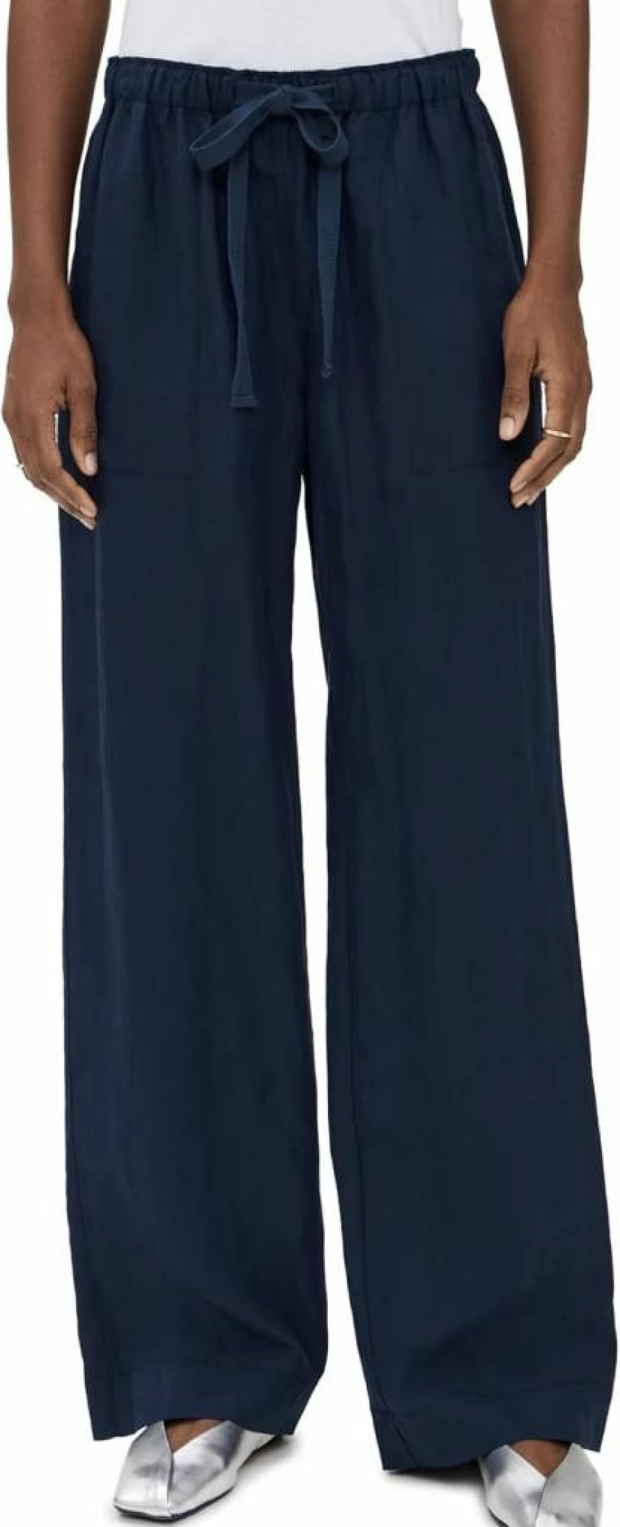 Vince Women's Casual Mid Rise Utility Pants with Drawstring Waist - Comfortable Stylish Trousers