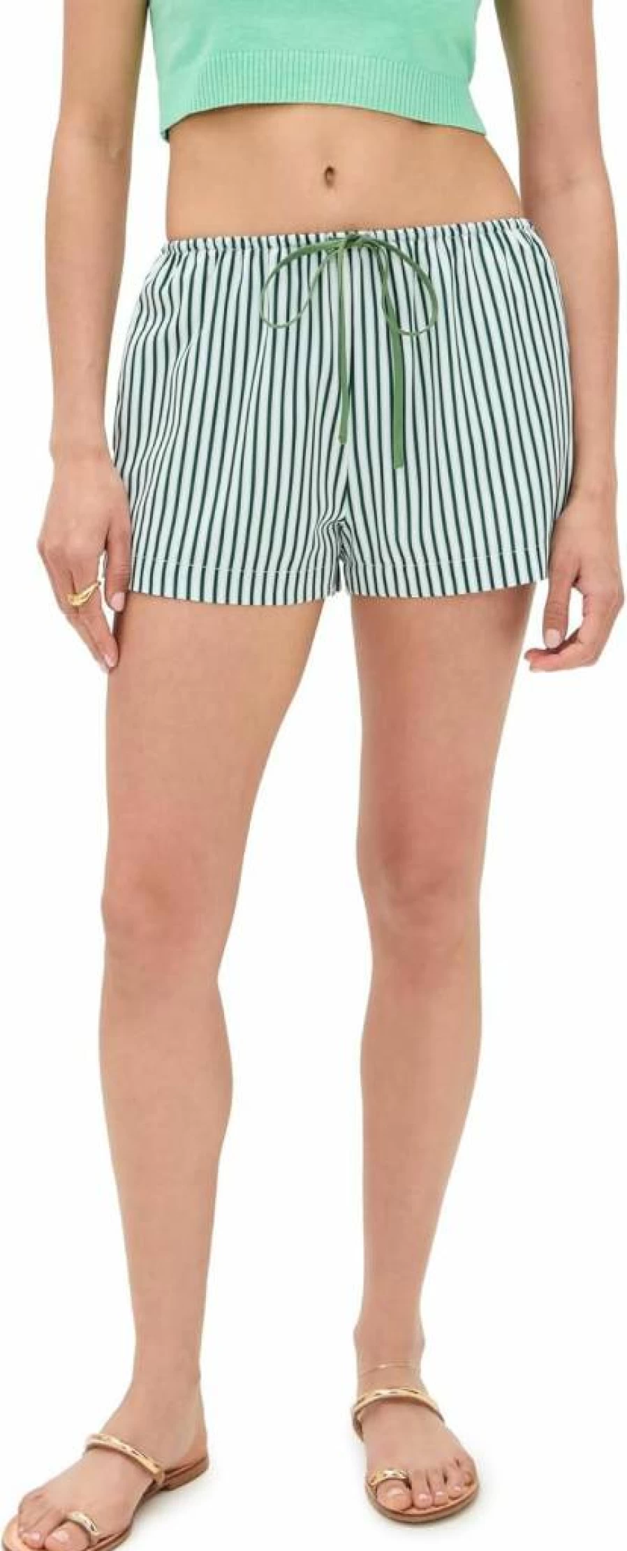 Bailey Rose Women's Fashion Striped Summer Shorts – Comfortable & Stylish High-Waisted Casual Shorts
