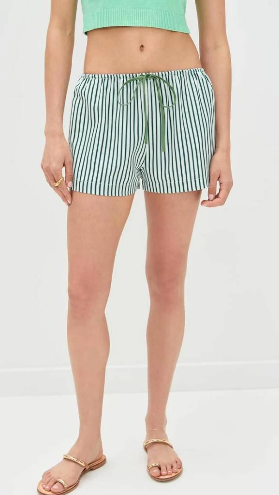 Bailey Rose Women's Fashion Striped Summer Shorts – Comfortable & Stylish High-Waisted Casual Shorts