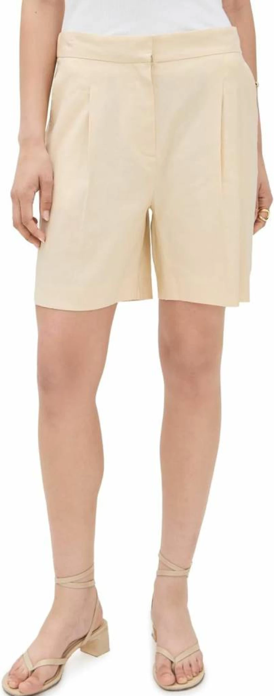 Rag & Bone Women's Leona High-Waisted Linen Shorts | Casual Summer Shorts | Relaxed Fit