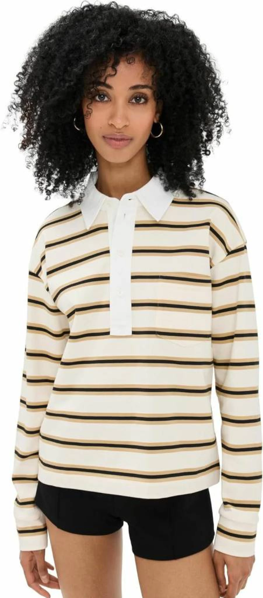 LE BOP Women's Hayley Colorblock Polo Shirt - Stylish Casual Wear for Women